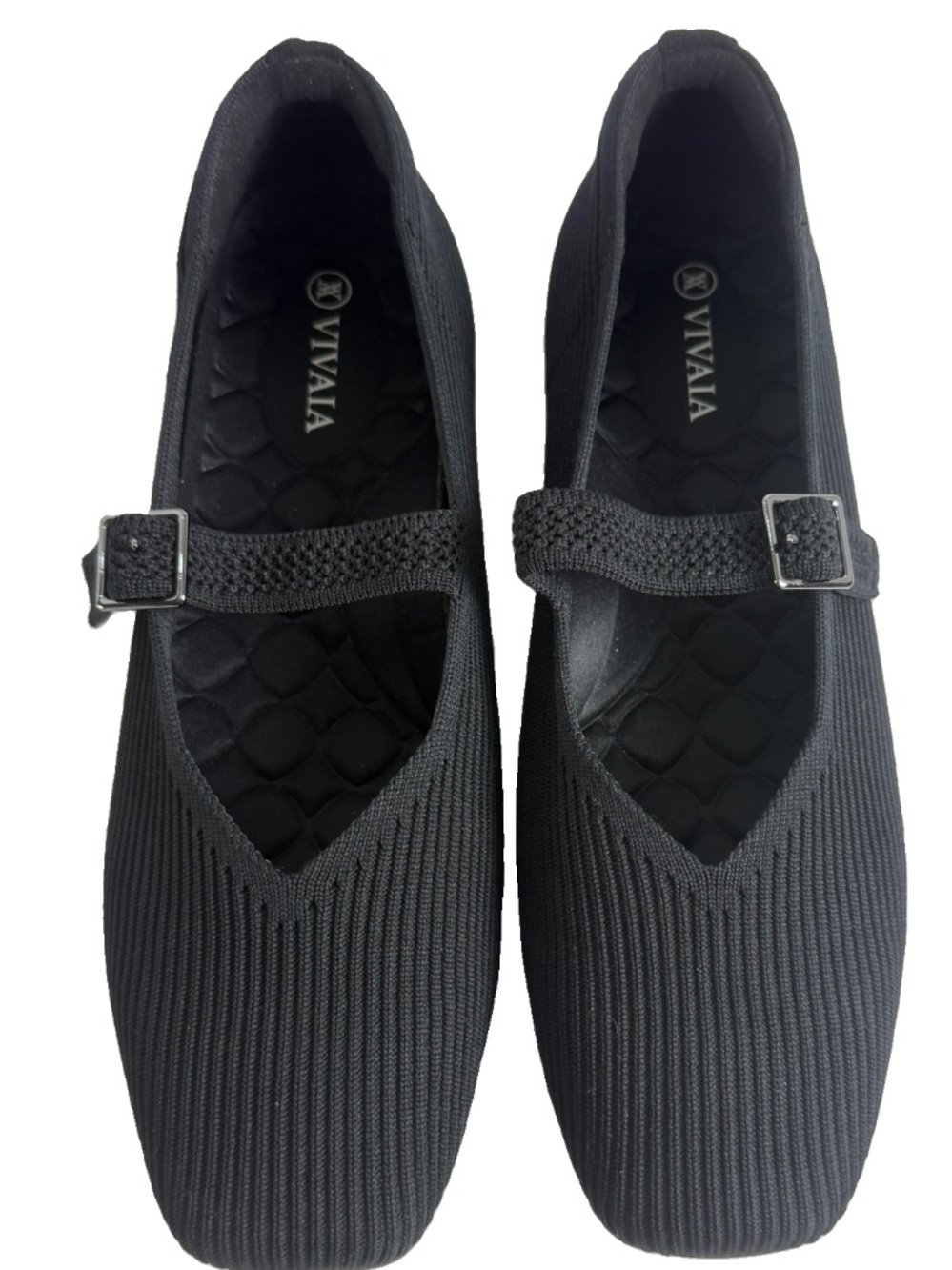 VIVAIA Margot VCut Square Toe Ballet Flats Mary Jane EU39.5 US8.5 EUC Perfect!